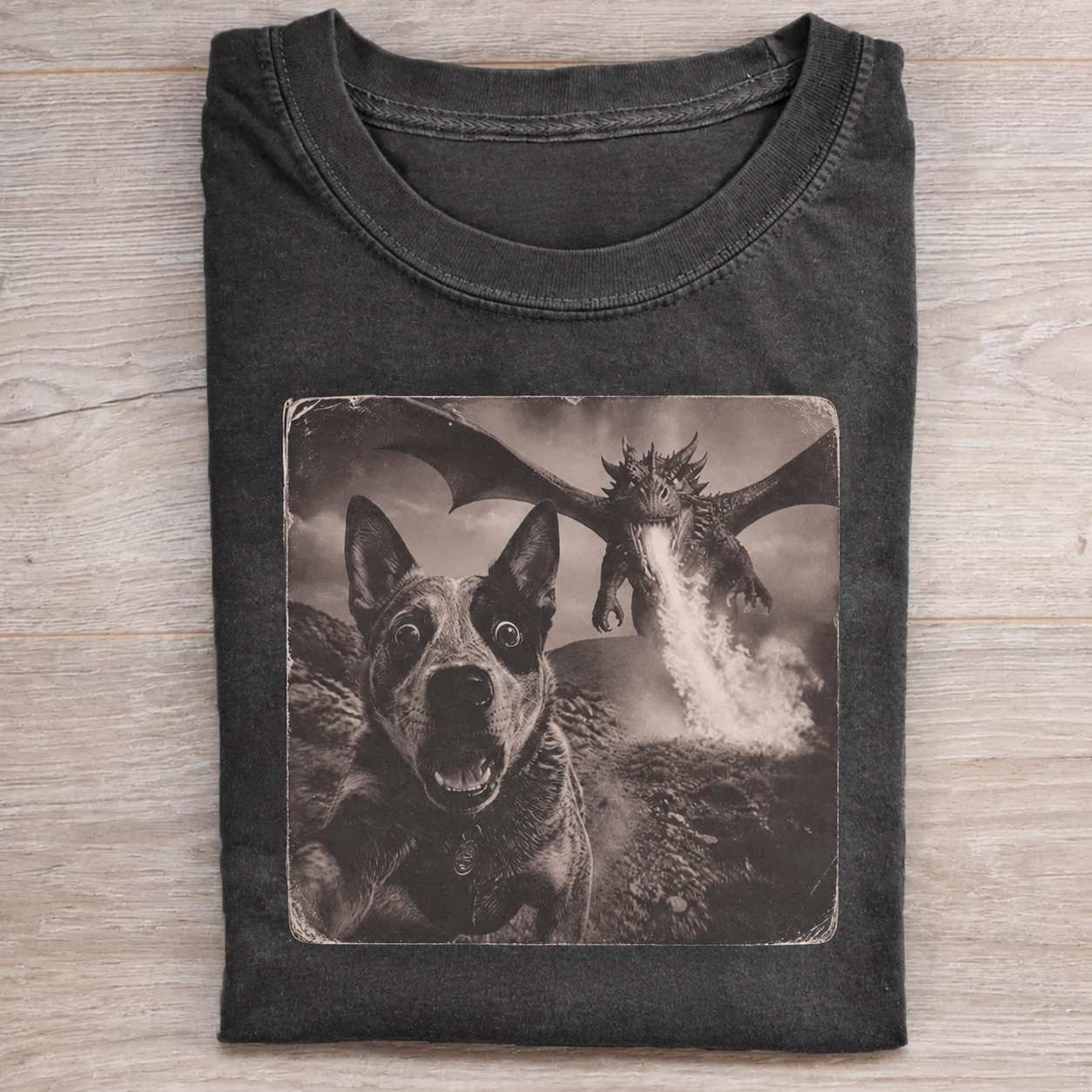Dragon And Blue Heeler Australian Cattle Dog T-shirt