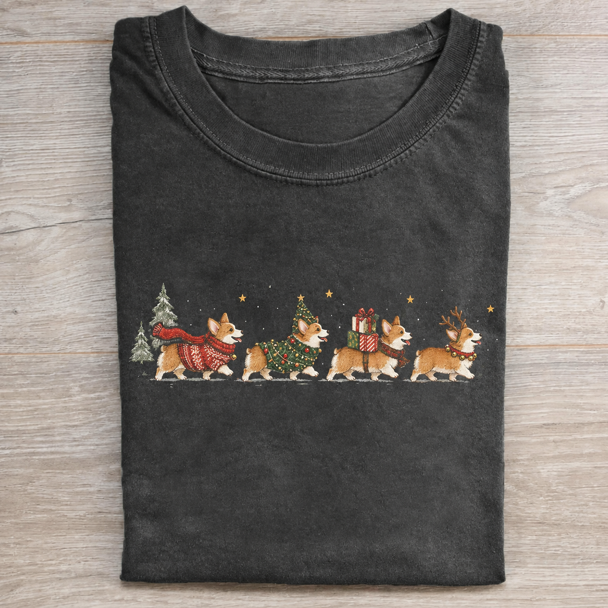 Christmas Corgi T-shirt