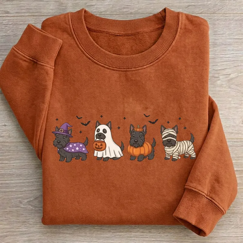 Scottish Terrier Halloween Sweatshirt