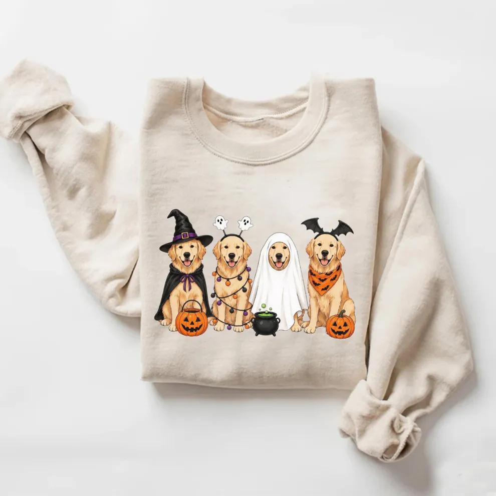 Halloween Golden Retriever Dog Sweatshirt