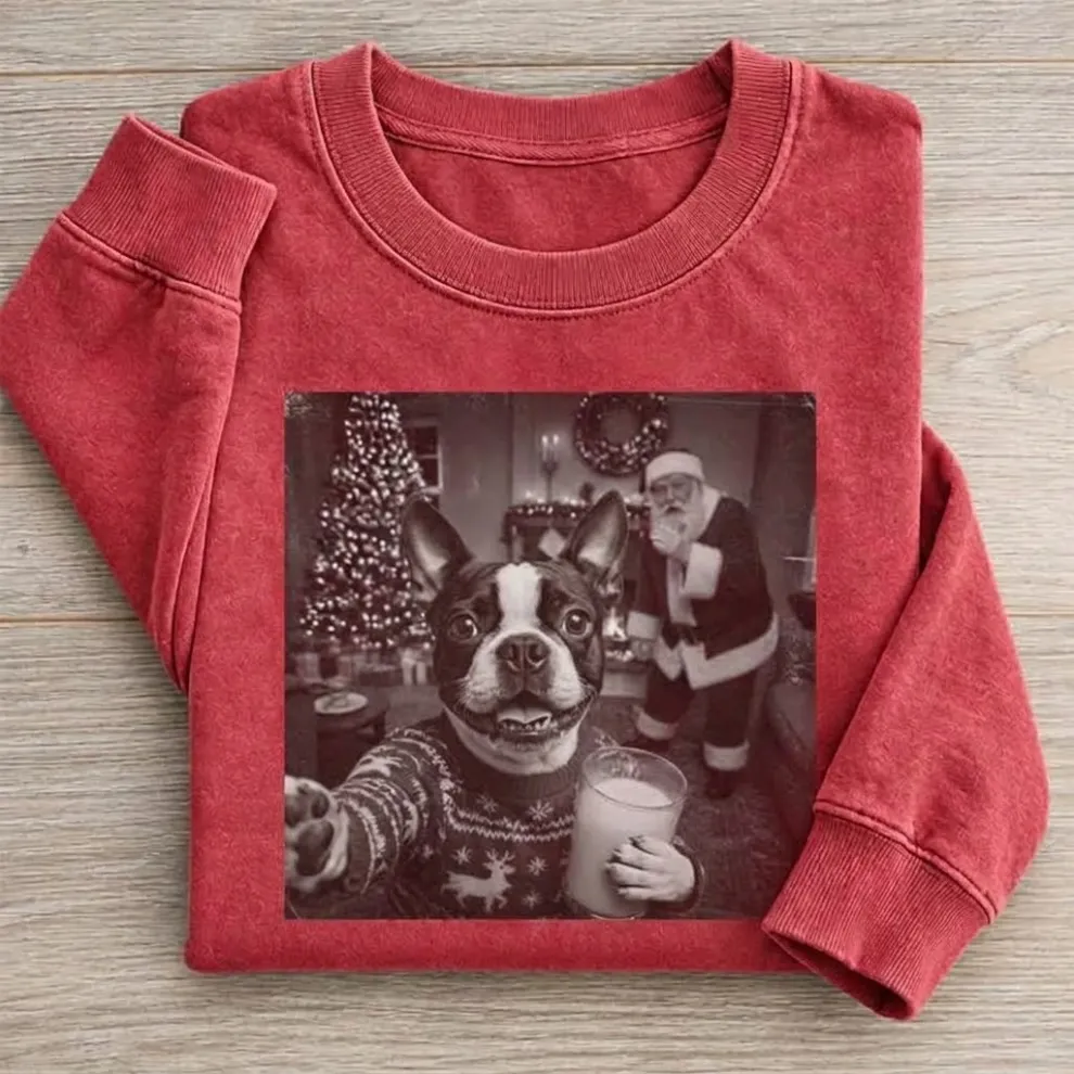 Christmas Boston Terrier Sweatshirt
