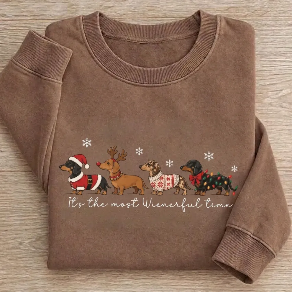 It’s the Most Wienerful Time Christmas Dachshund Sweatshirt