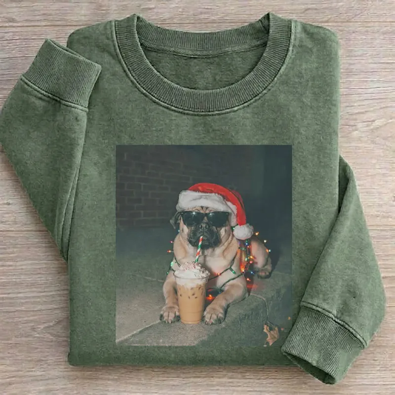 Pug Dog Christmas Sweatshirt