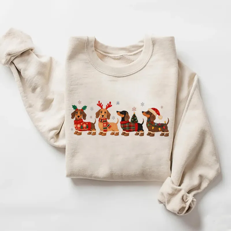 Christmas Dachshunds Sweatshirt