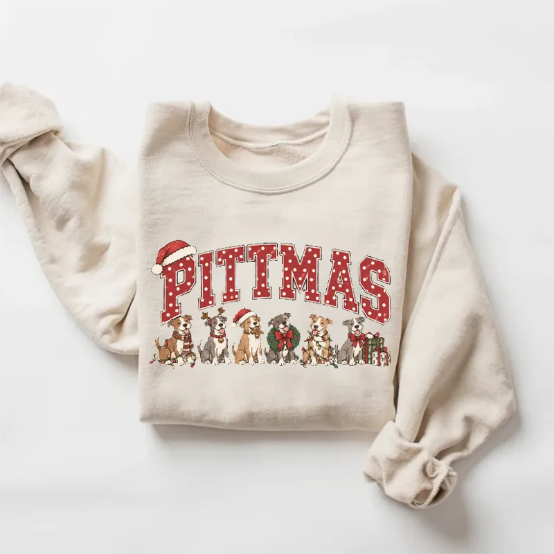 Pitbull Christmas Sweatshirt