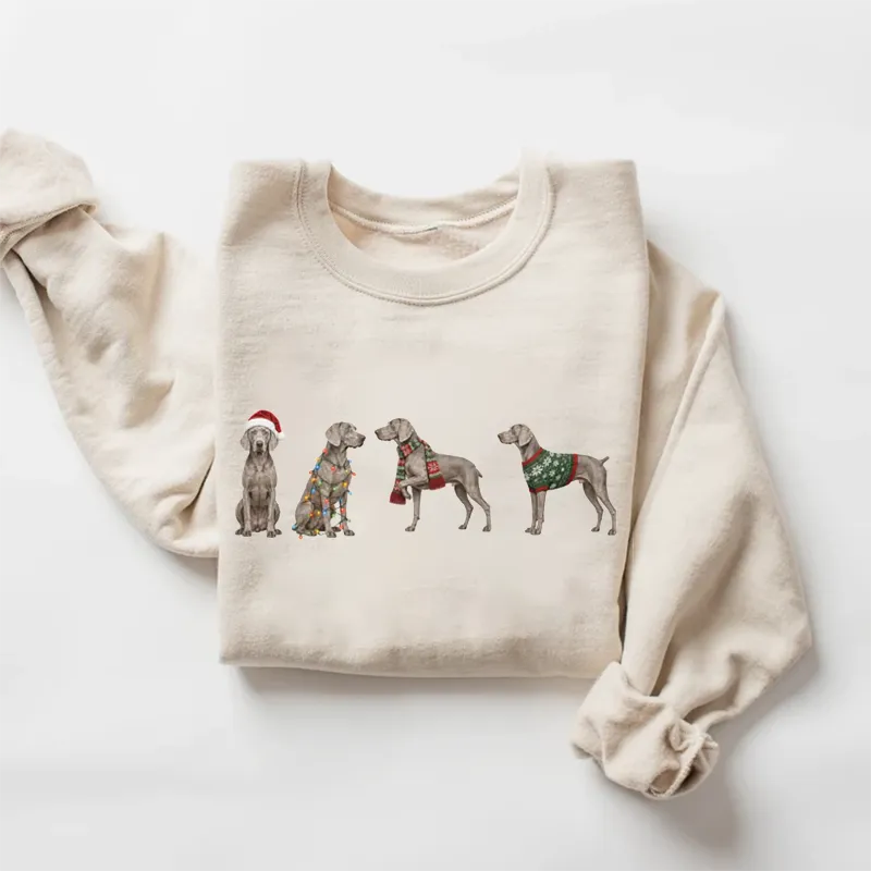 Weimaraner Christmas Sweatshirt