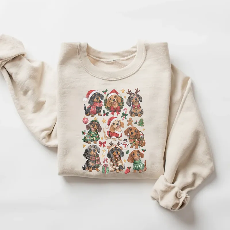 Christmas Dachshund Sweatshirt