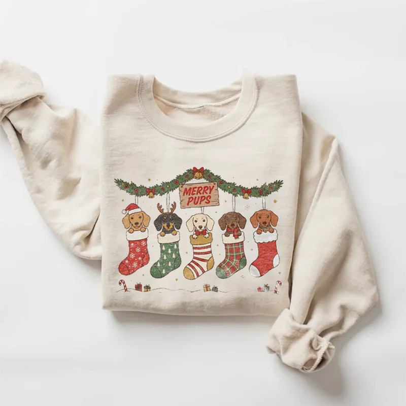 Christmas Dachshund Sweatshirt