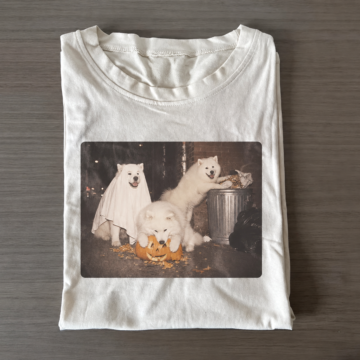 Halloween Samoyed Dog T-shirt