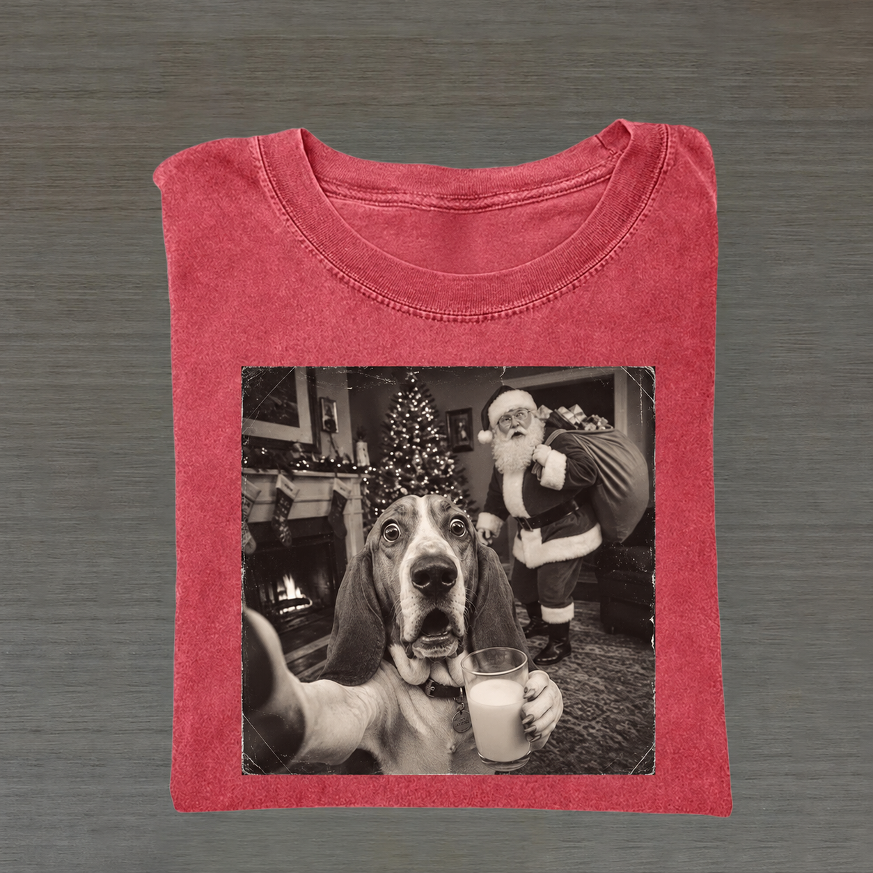 Christmas Basset Hound T-shirt