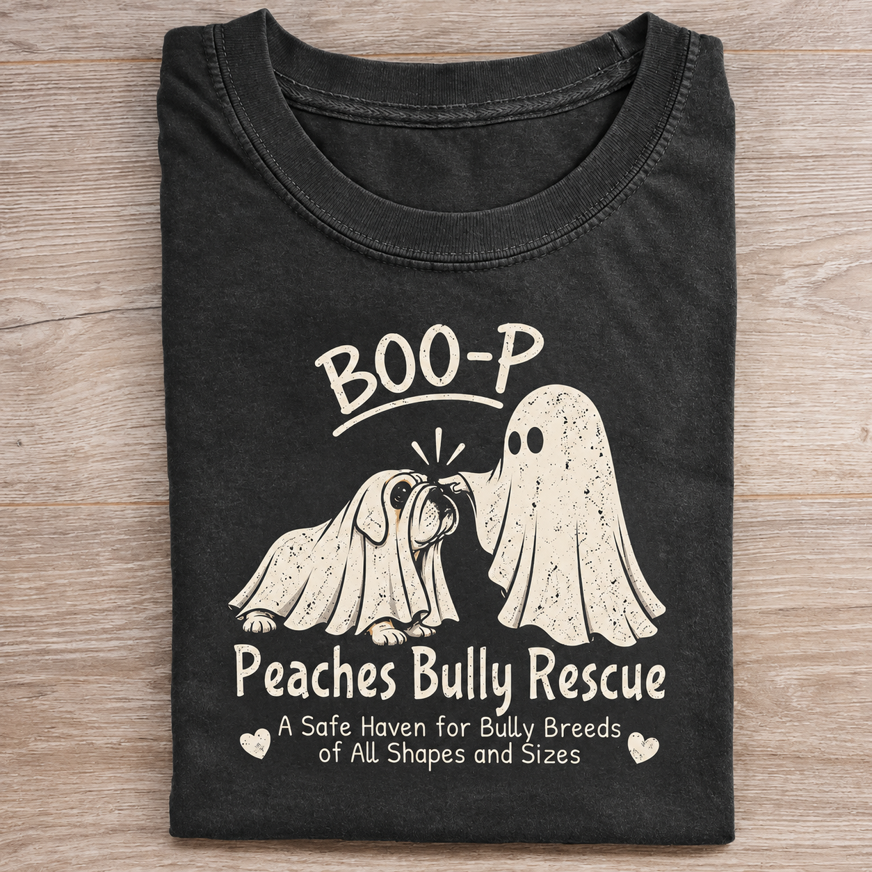 Peaches Bully Rescue BOO-P T-shirt