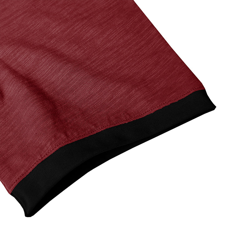 Men's Pure Cotton Raglan Short-Sleeve Henley Shirt