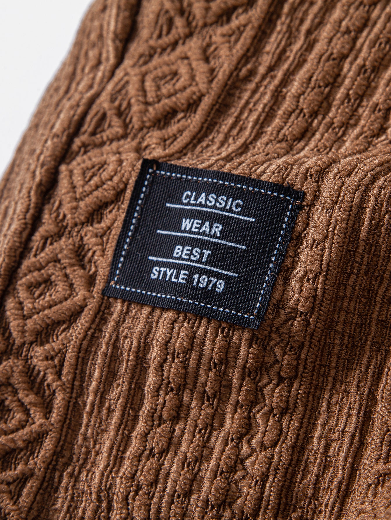 Fashionable Casual Jacquard Textured Shorts