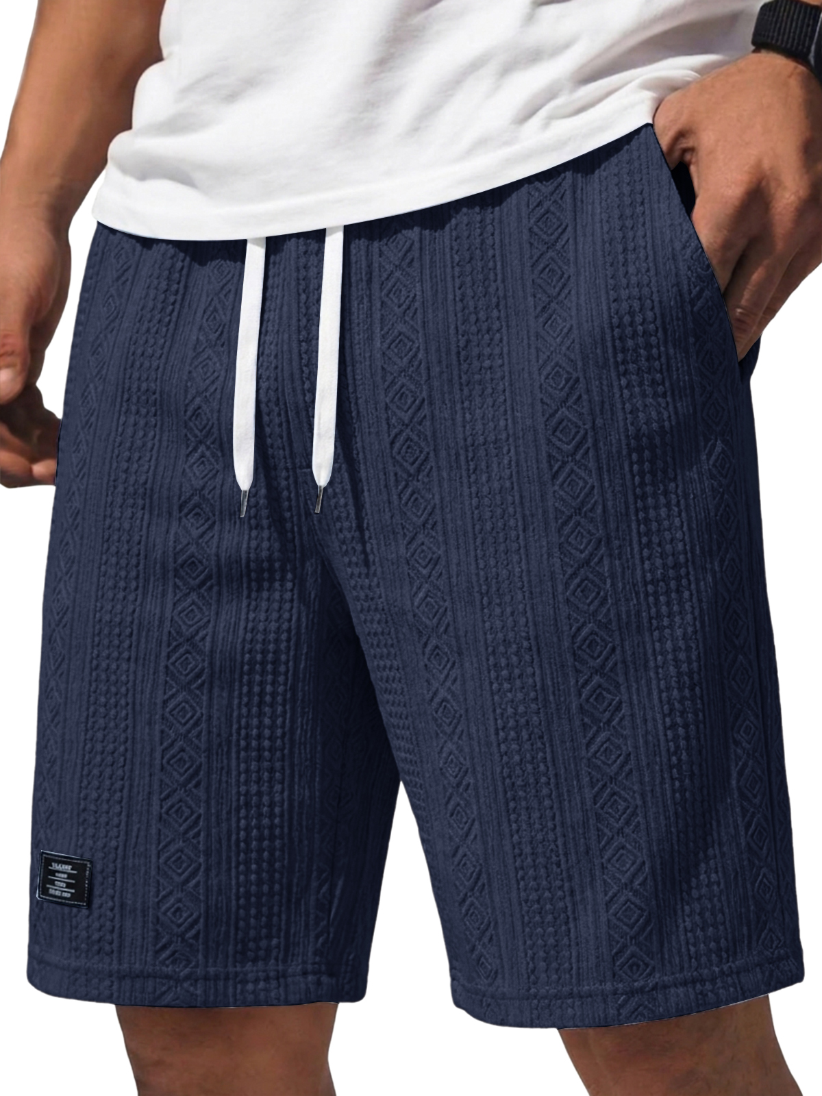 Fashionable Casual Jacquard Textured Shorts