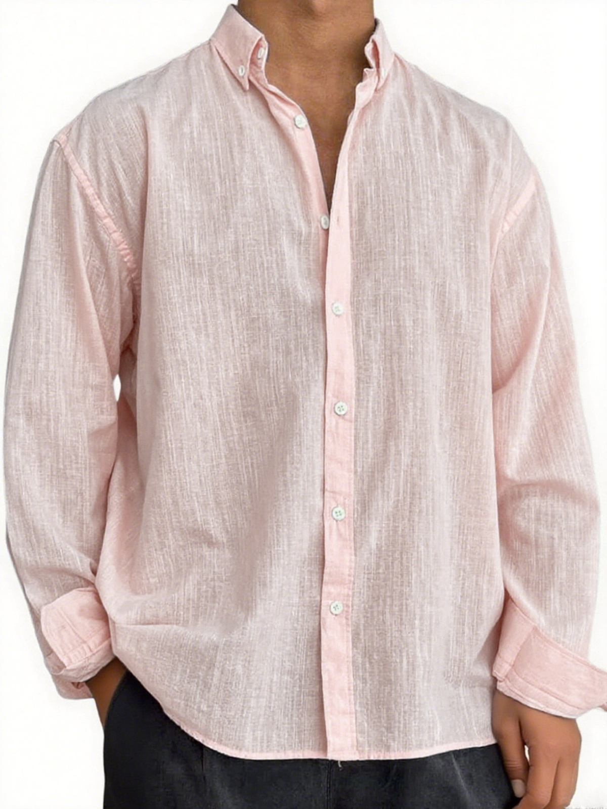 Men's Stylish Breathable Linen Casual Everyday Long Sleeve Shirt