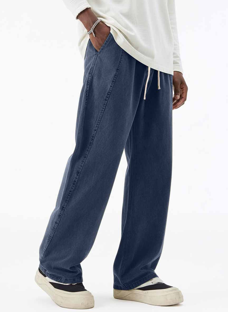 Men's Retro Fashion Washed Distressed Trousers
