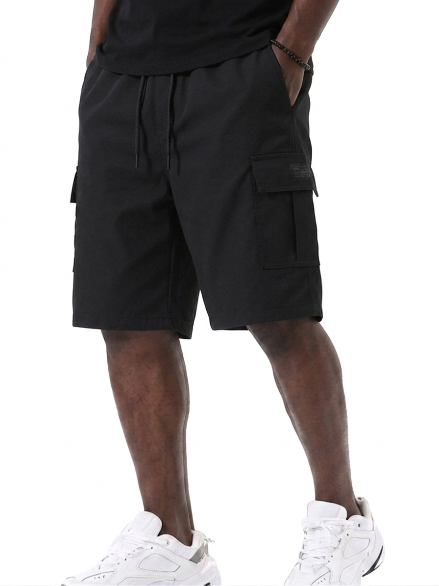 Basic Multi-Pocket Cargo Shorts