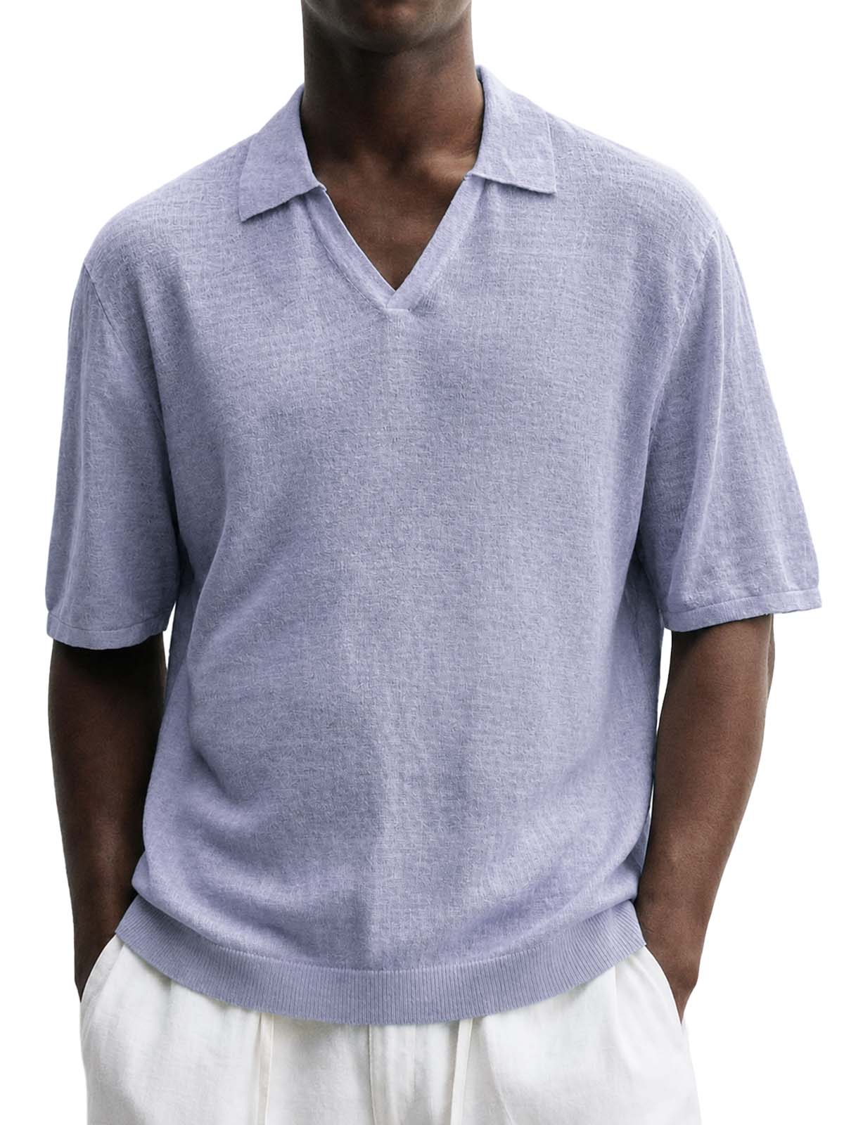 Men's Comfortable Basic Casual Polo Shirt