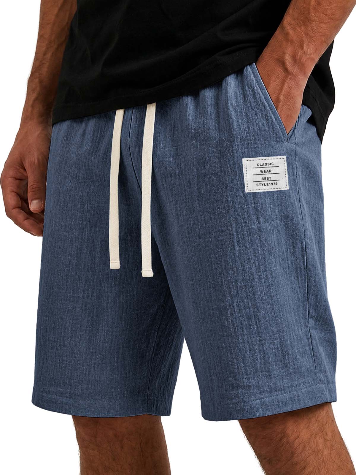 Men's Comfortable Cotton Linen Basic Shorts