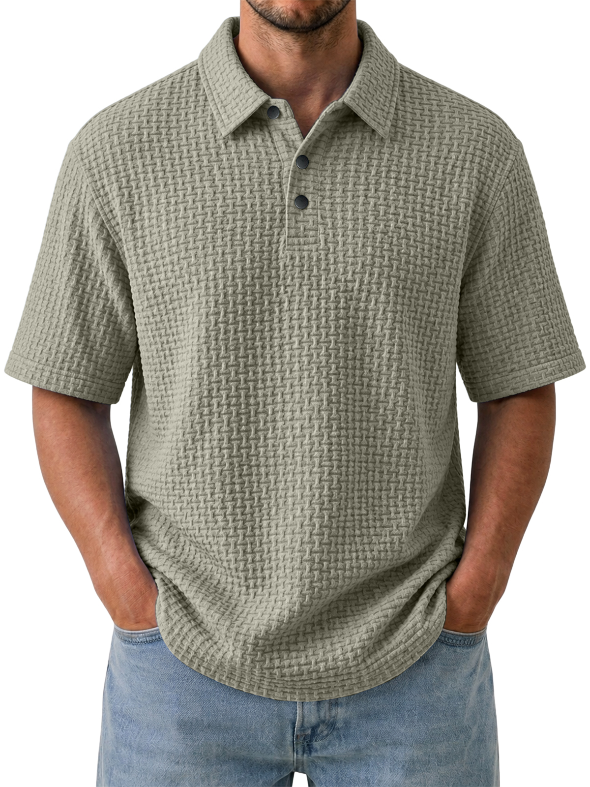 Men's Cooling Ice-Silk Casual Short Sleeve Polo Shirt