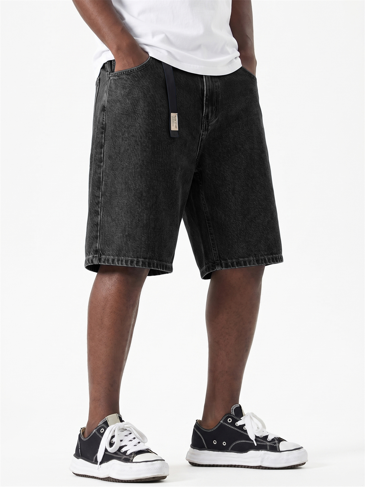 Men's Casual Loose Straight Denim Shorts