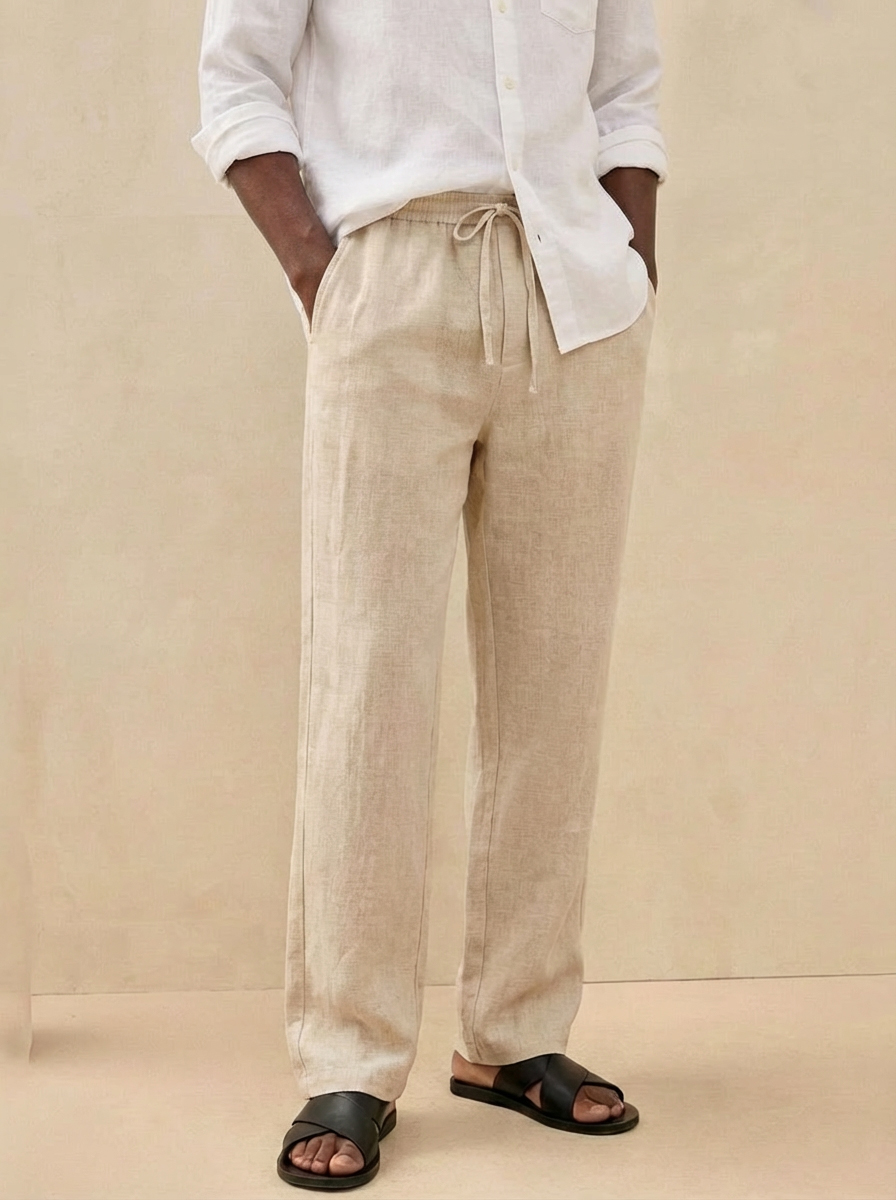 Men's Retro Old Money Style Linen Casual Pants