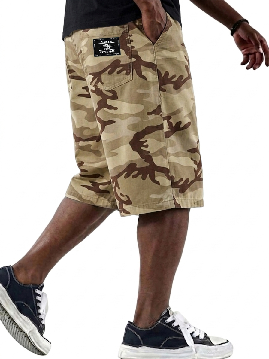 Camouflage Workwear Basic Shorts