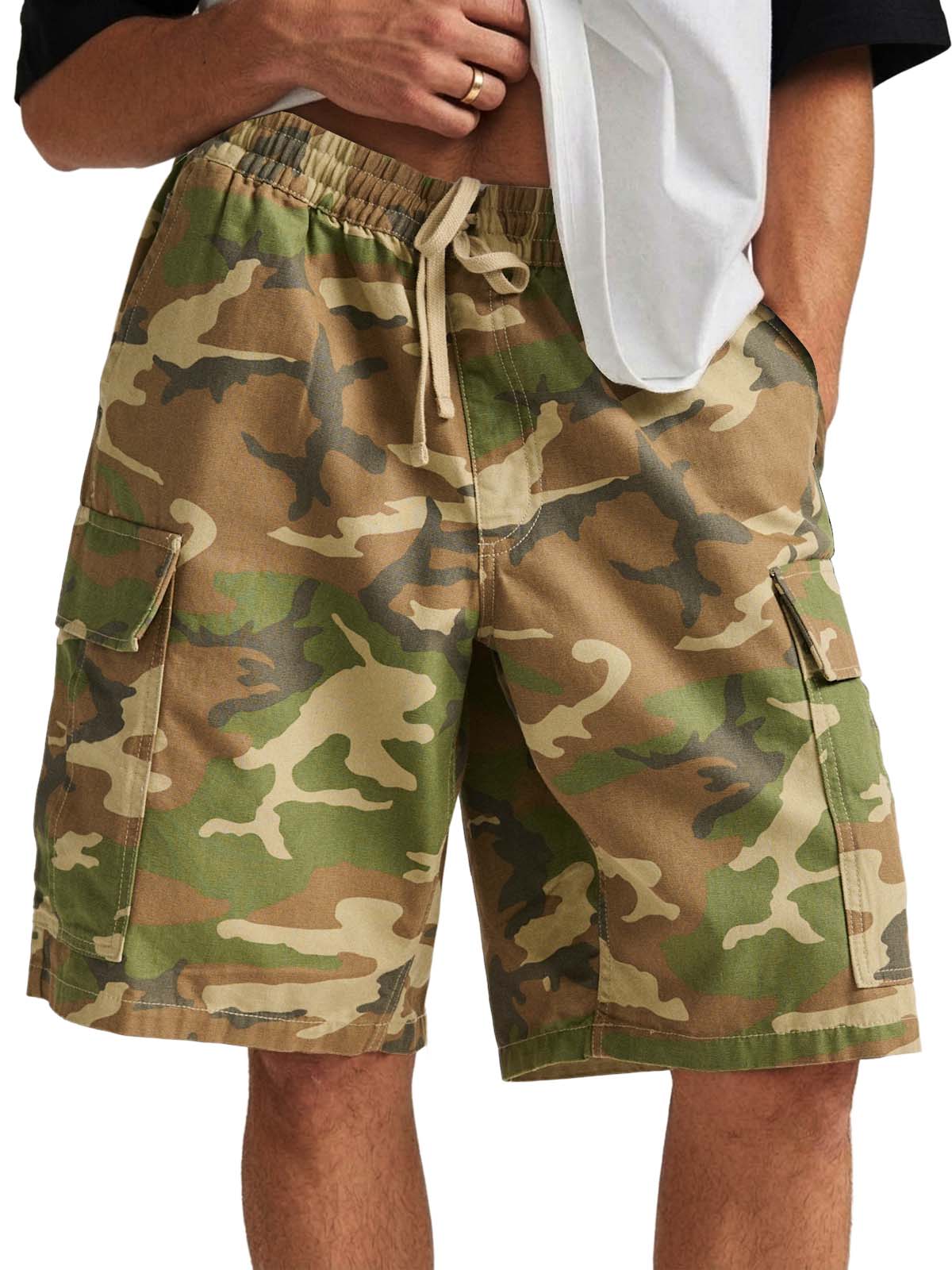 Camo Multi-pocket Utility Casual Shorts
