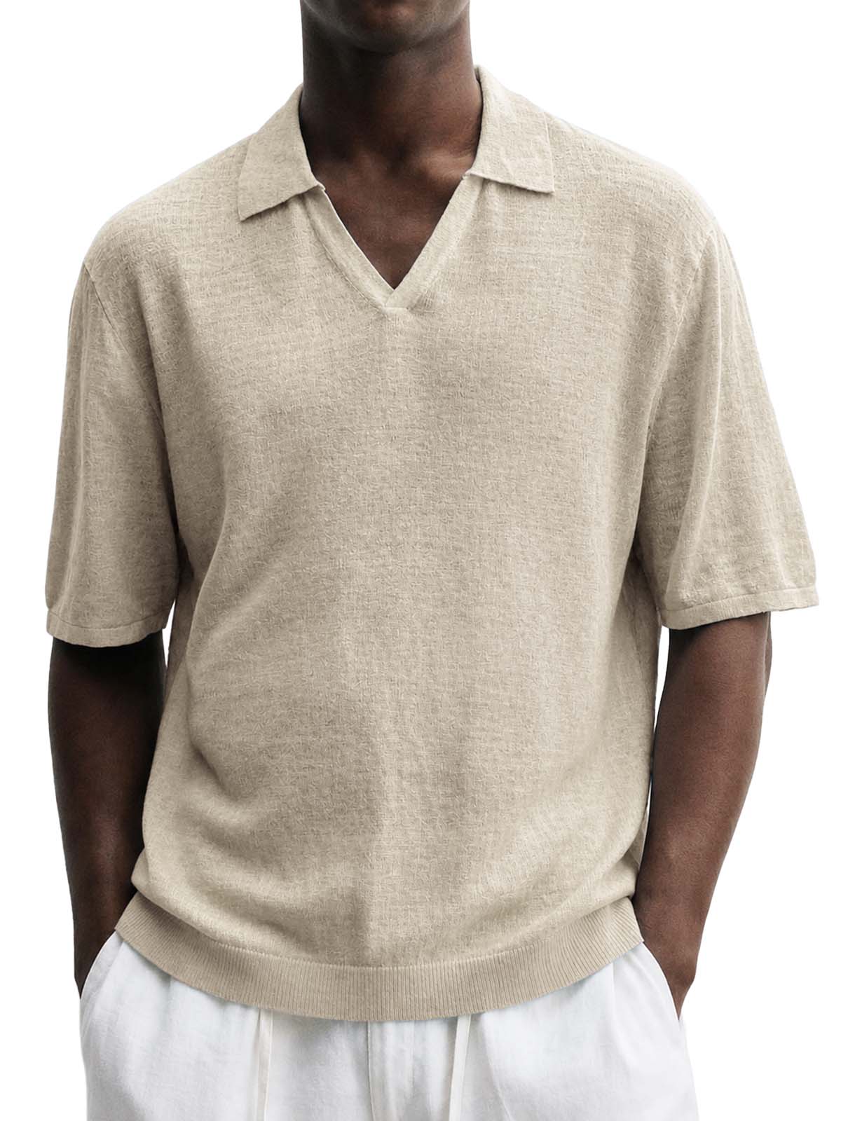 Men's Comfortable Basic Casual Polo Shirt