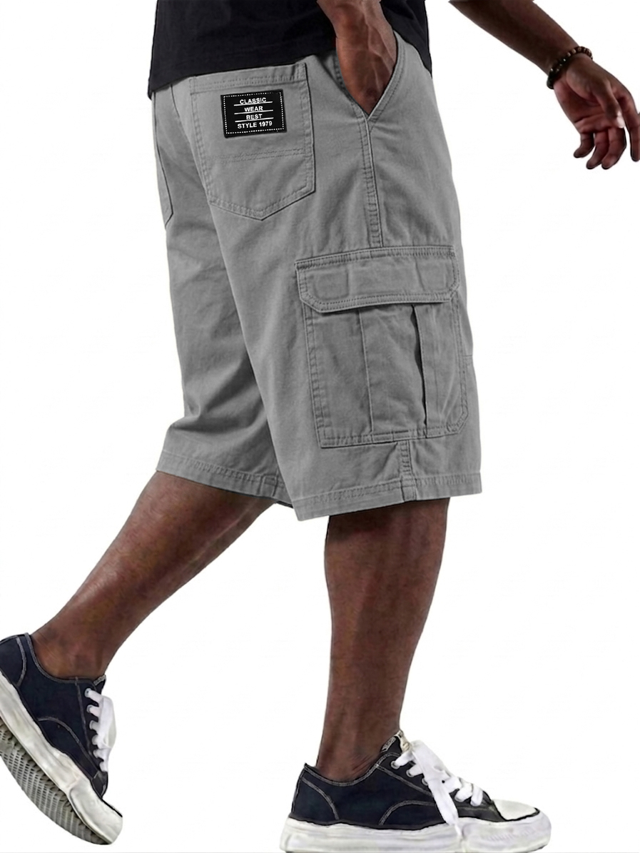 Casual and Versatile Multi-Pocket Cargo Basic Shorts