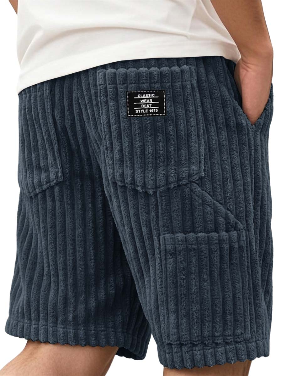 Corduroy Multi-pocket Utility Casual Shorts