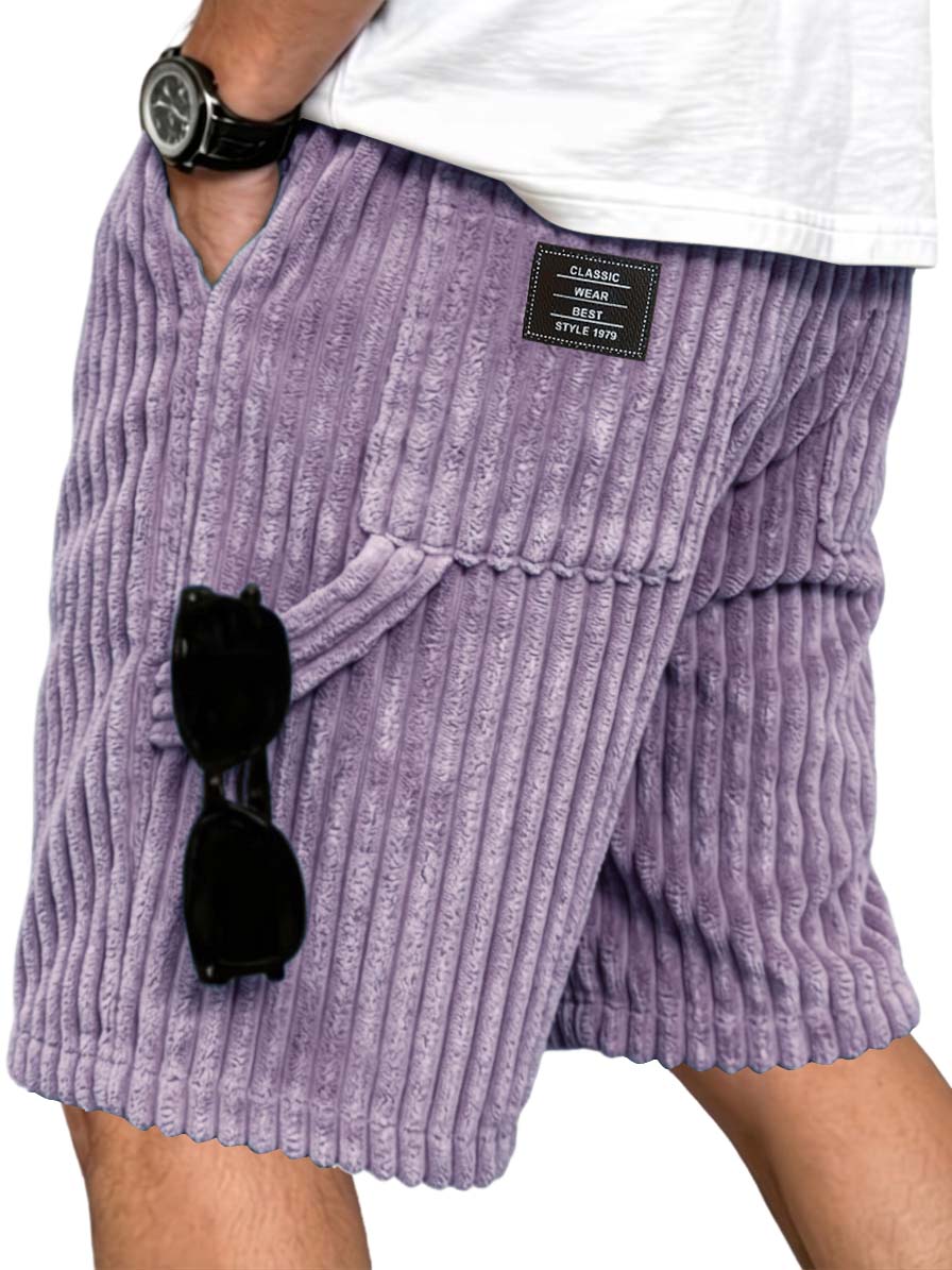 Corduroy Multi Pocket Utility Shorts