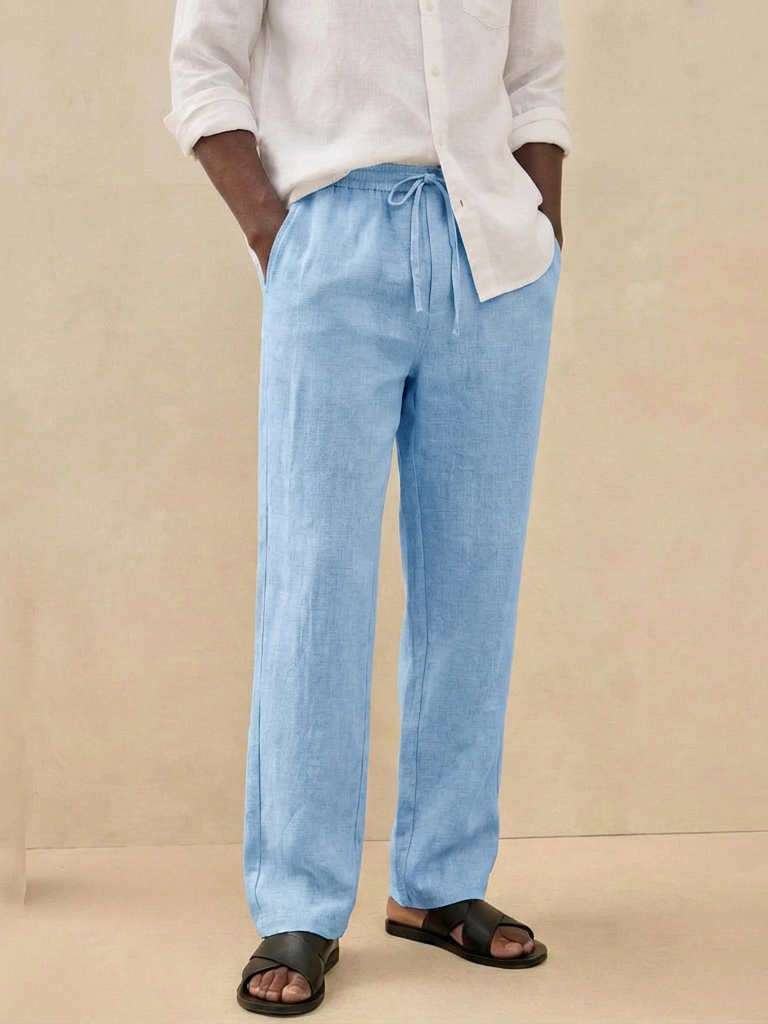 Men's Retro Old Money Style Linen Casual Pants