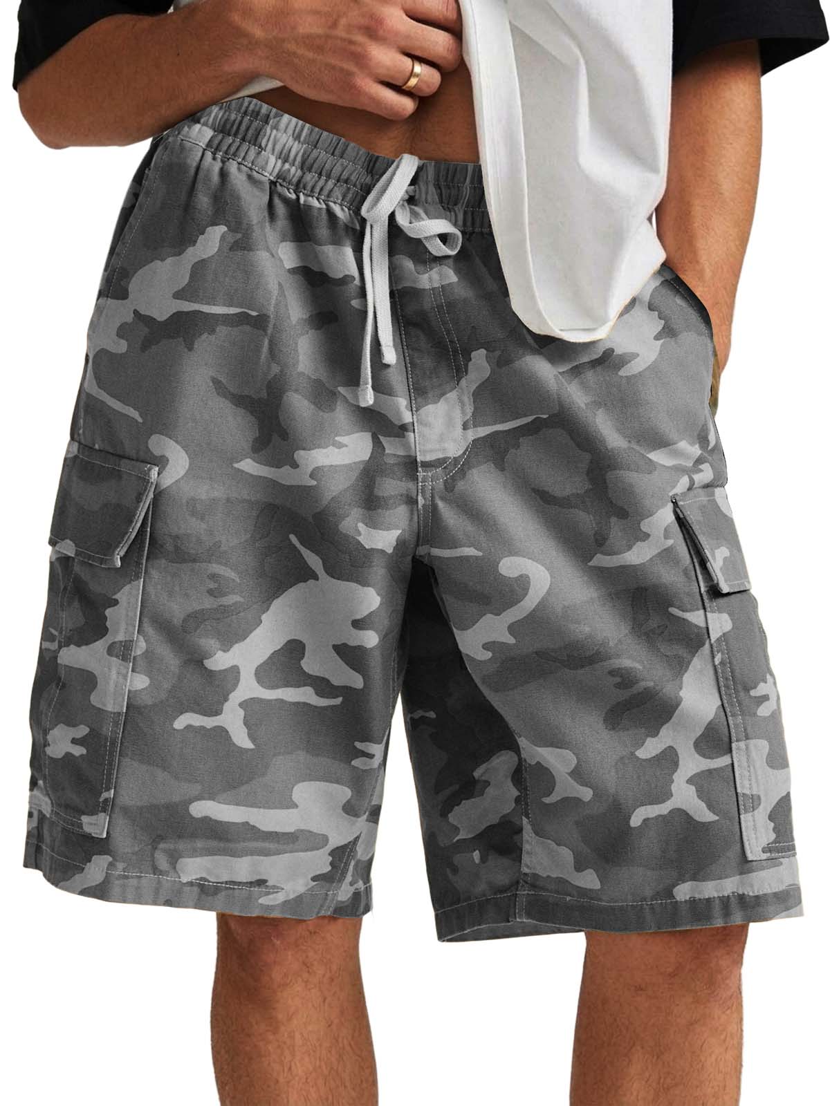 Camo Multi-pocket Utility Casual Shorts