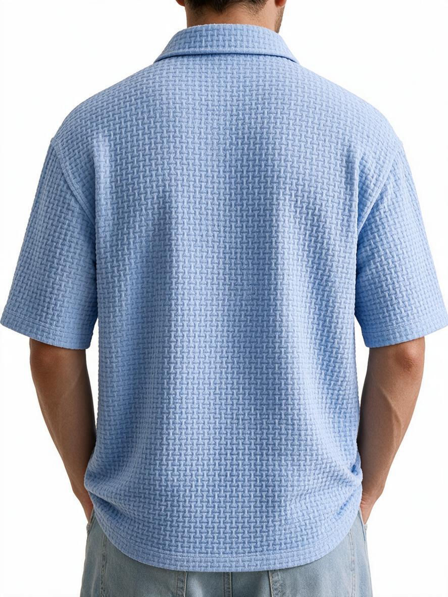 Men's Cooling Ice-Silk Casual Short Sleeve Polo Shirt