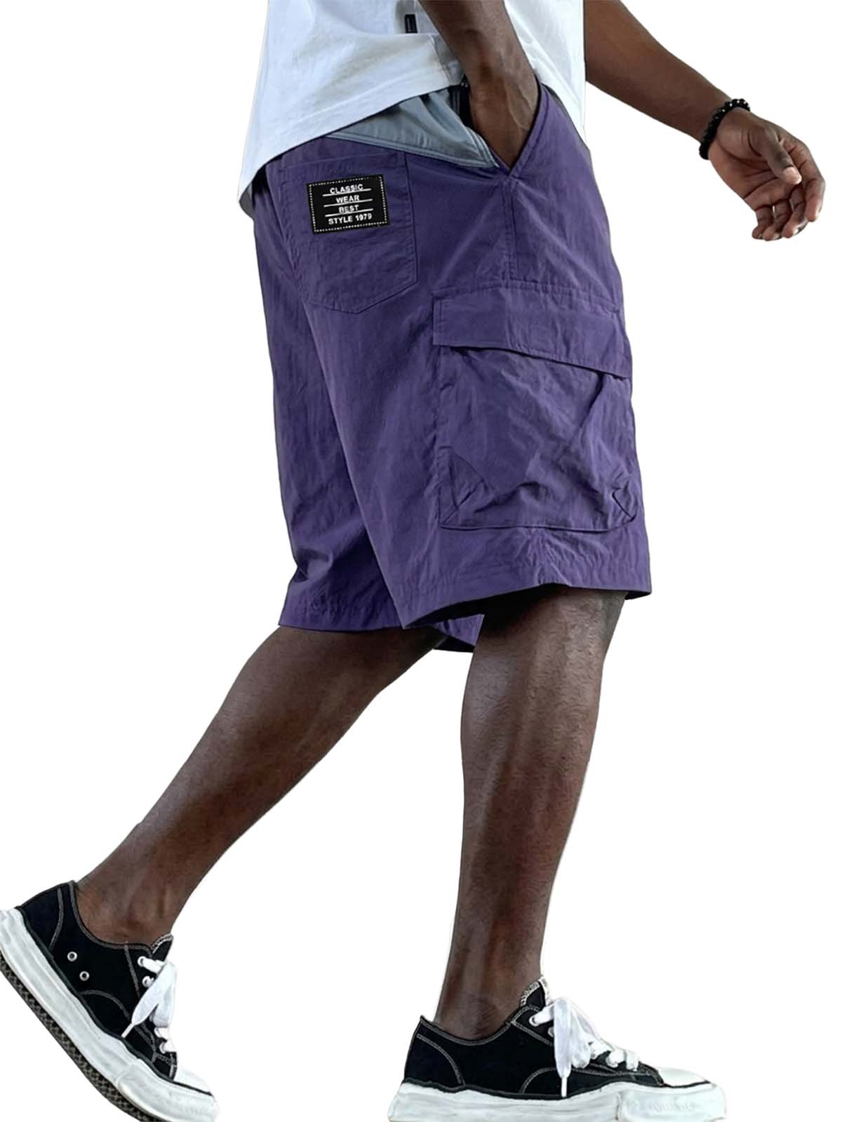 Outdoor Functional Quick-Drying Color-Block Shorts