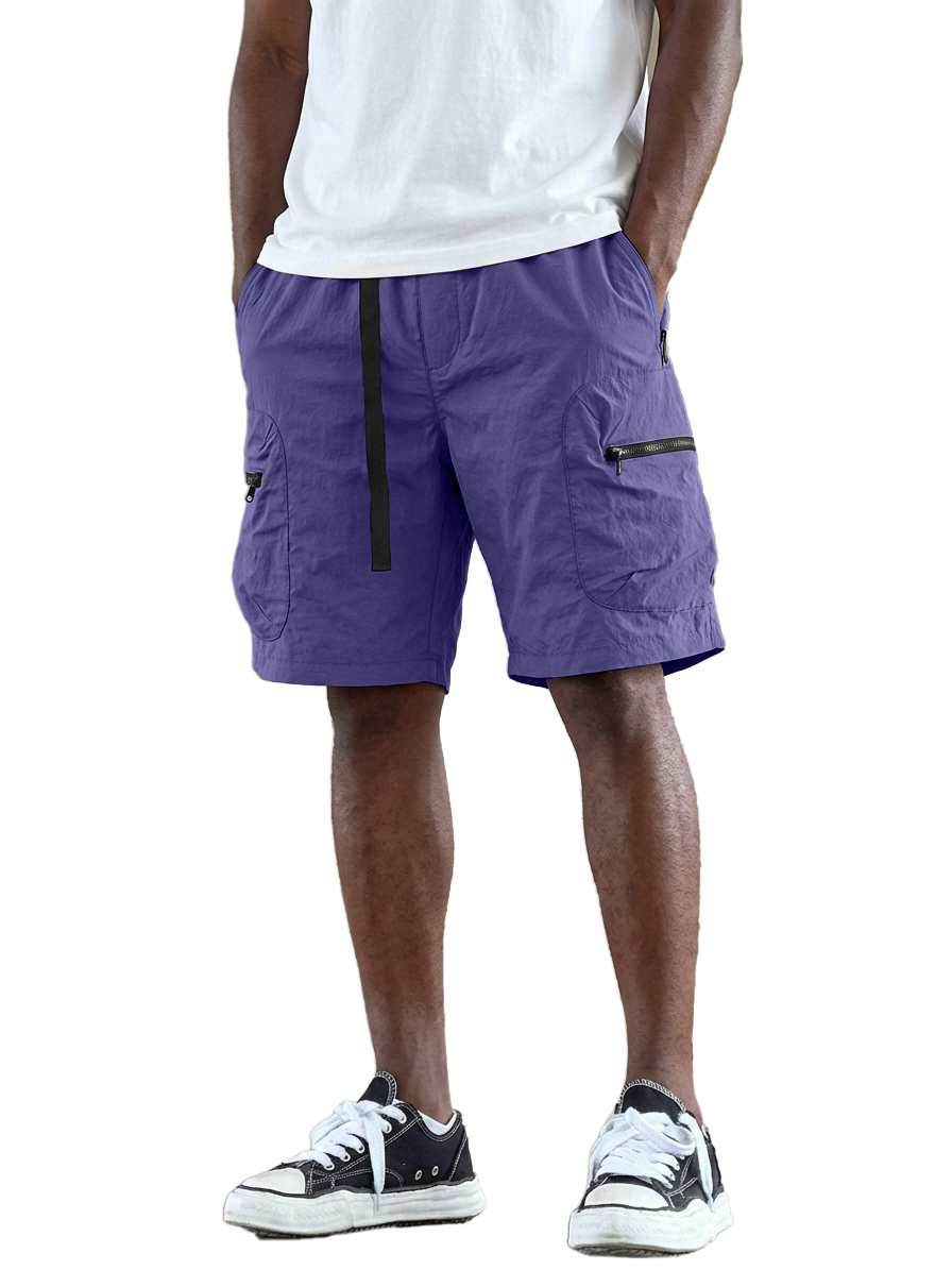 Men's Outdoor Hiking Casual Multi-Pocket Zipper Shorts