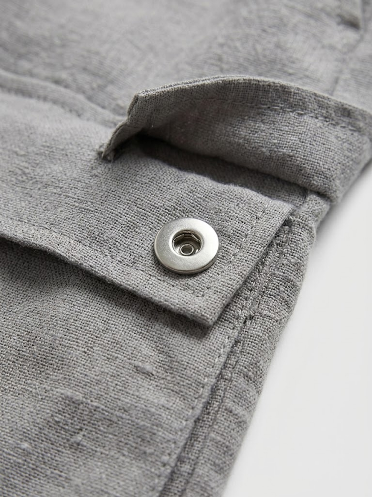 Men's Beachwear-Style Breathable Linen Loose-Fitting Workwear Shorts with Multiple Pockets
