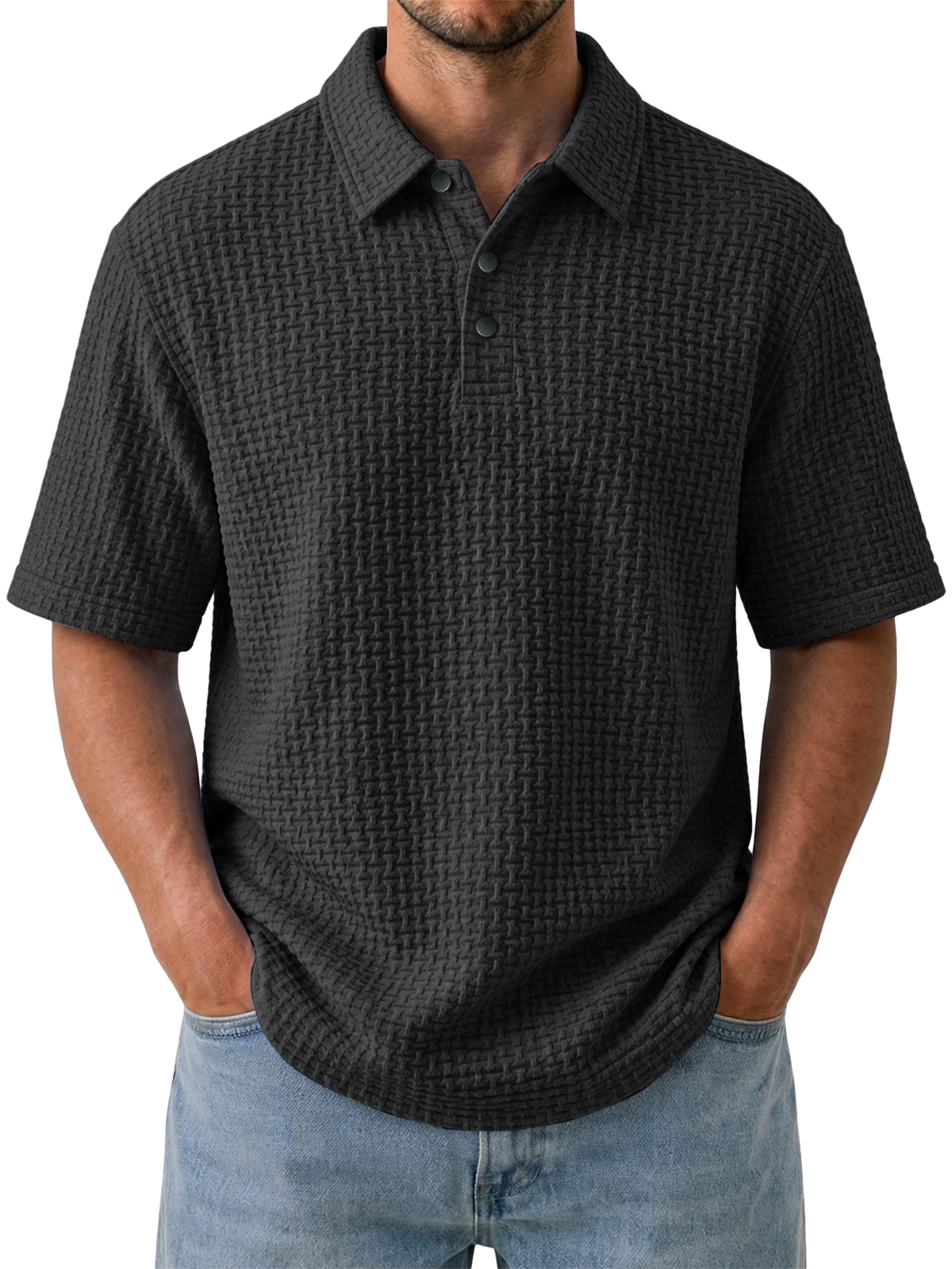 Men's Cooling Ice-Silk Casual Short Sleeve Polo Shirt