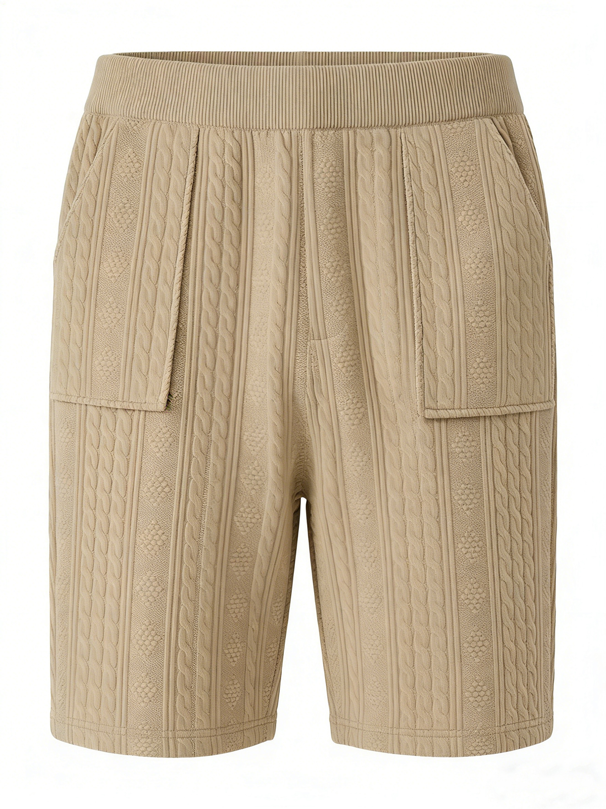 Jacquard Minimalist Patch Pocket Comfortable Shorts