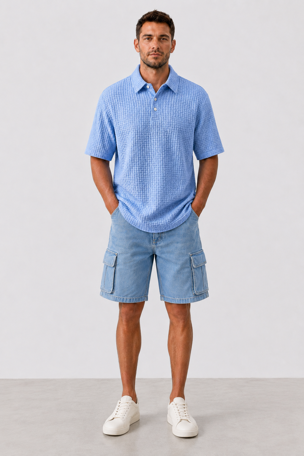 Men's Cooling Ice-Silk Casual Short Sleeve Polo Shirt