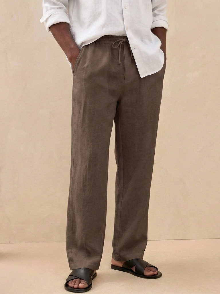 Men's Retro Old Money Style Linen Casual Pants
