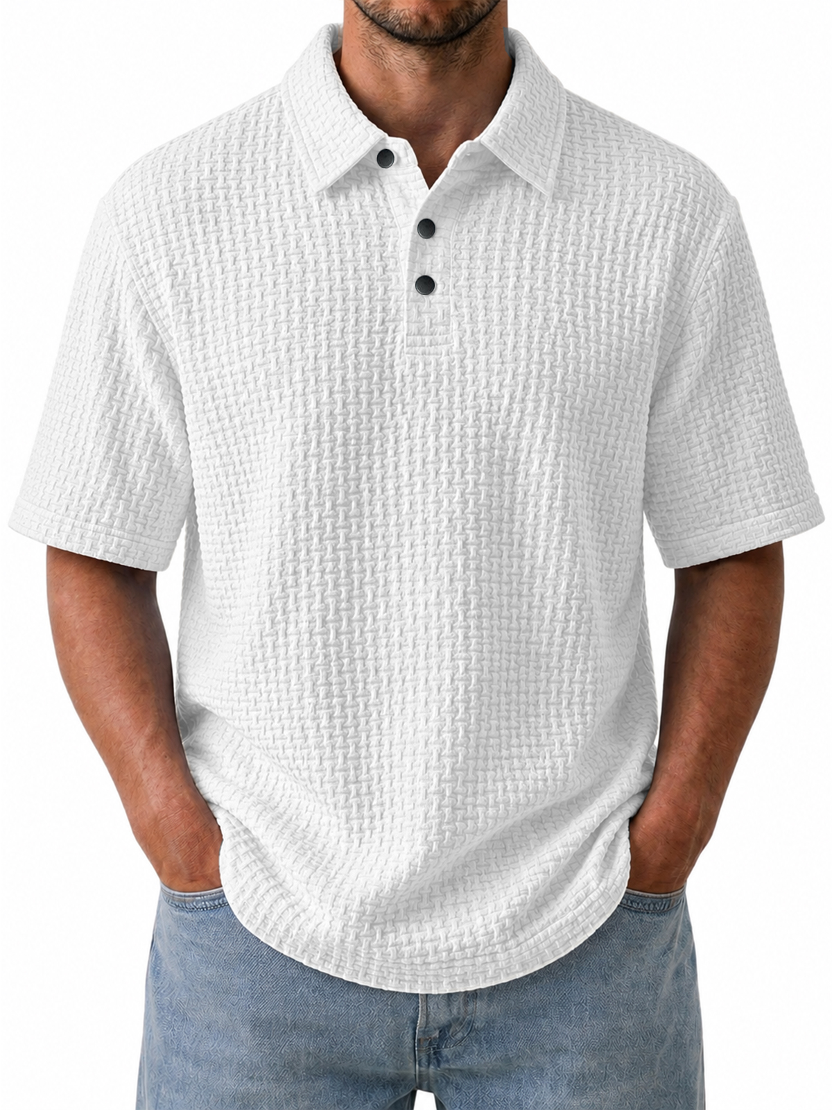 Men's Cooling Ice-Silk Casual Short Sleeve Polo Shirt