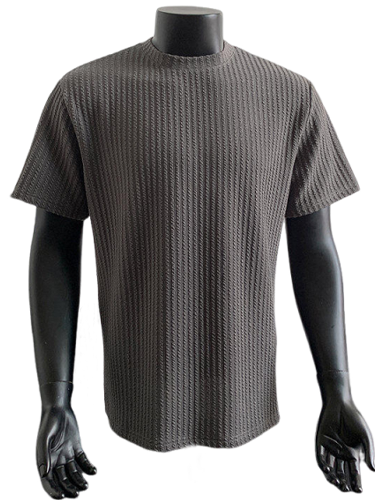 Men's High-end Snake Jacquard Minimalist Texture Fashion Casual Daily Short-sleeved T-shirt