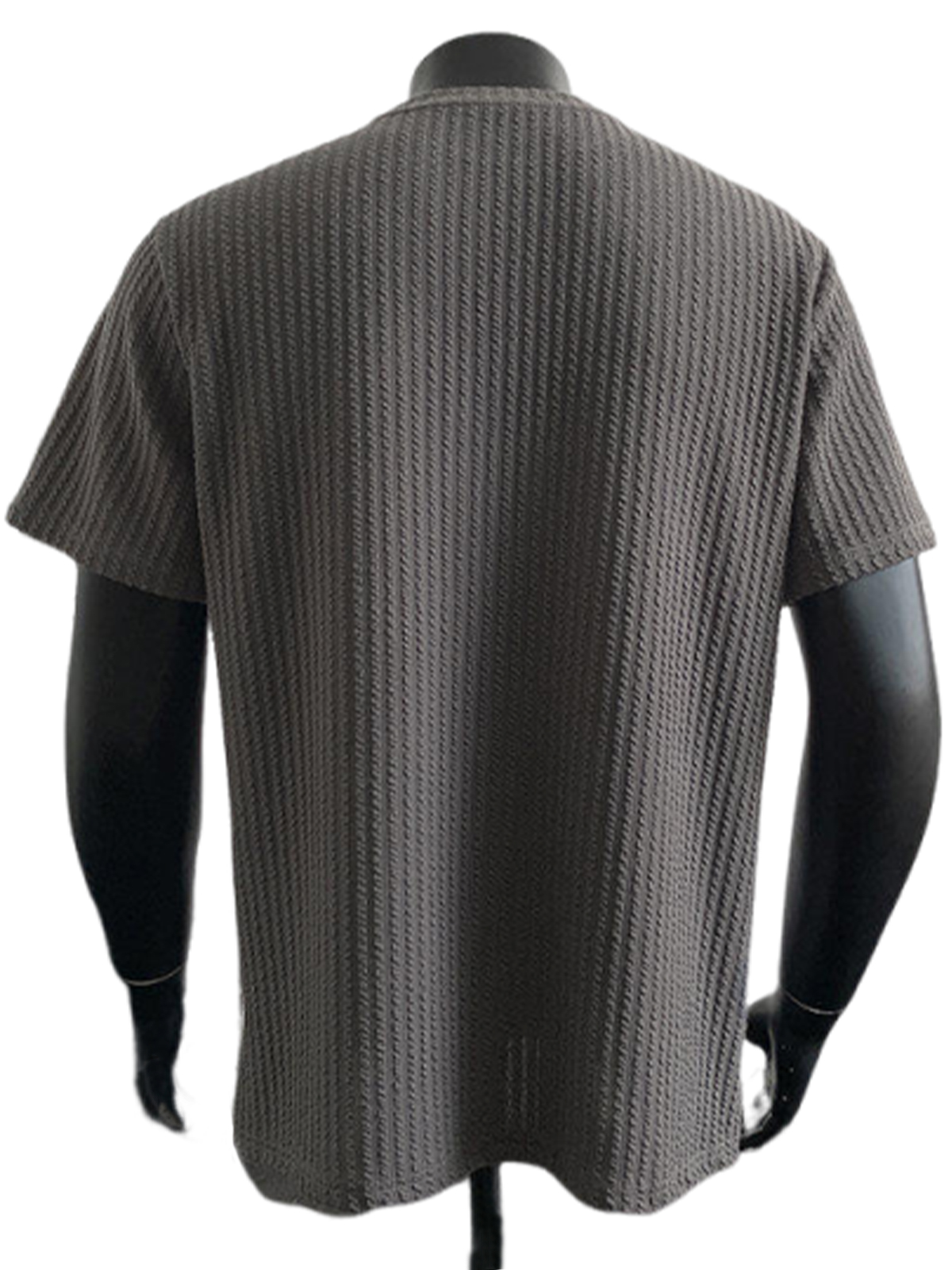 Men's High-end Snake Jacquard Minimalist Texture Fashion Casual Daily Short-sleeved T-shirt