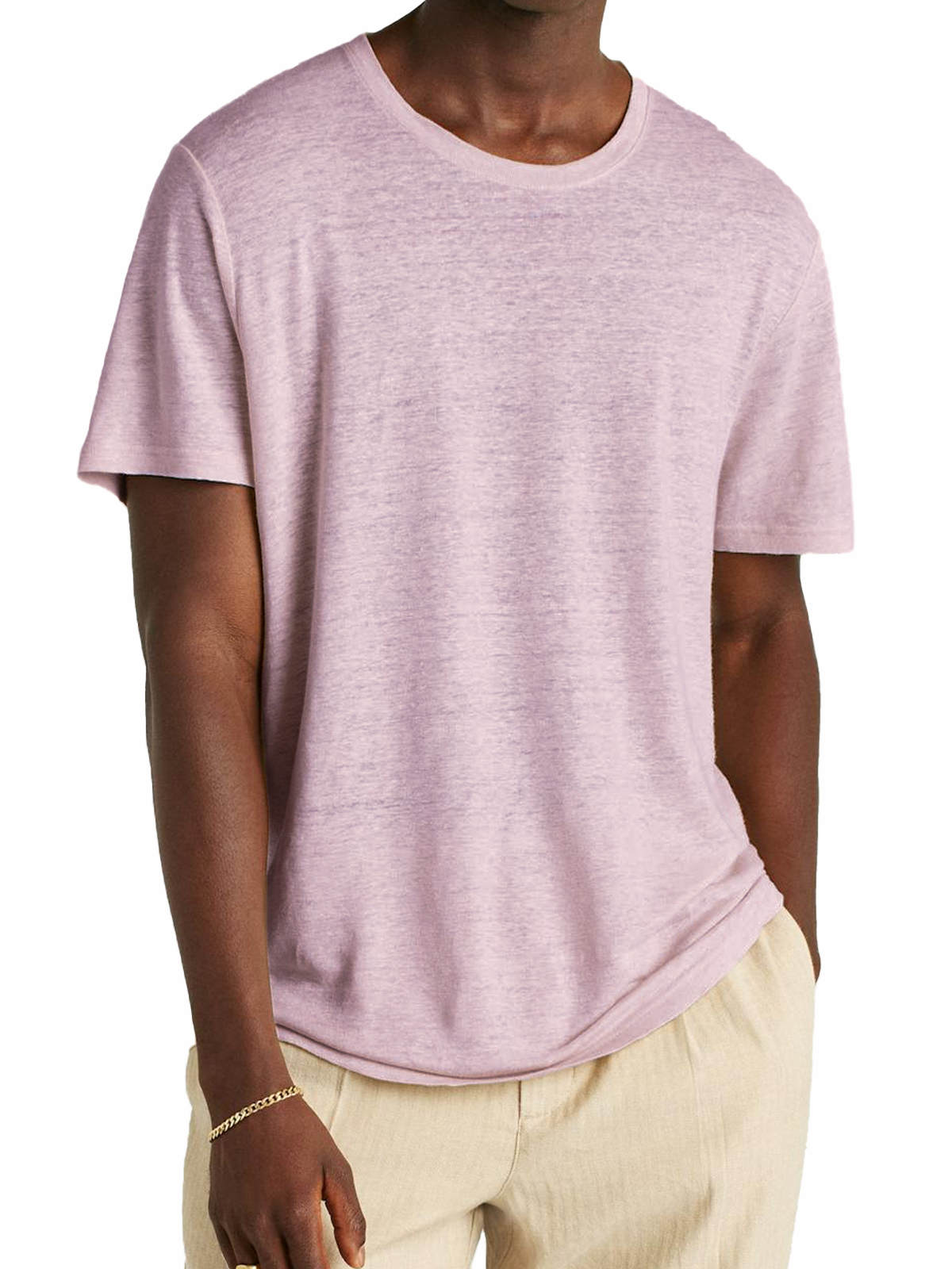 Men's Lightweight Breathable Crew Neck Casual Short Sleeve T-shirt Tops