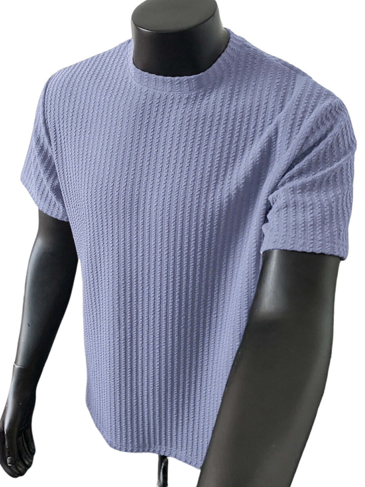 Men's High-end Snake Jacquard Minimalist Texture Fashion Casual Daily Short-sleeved T-shirt