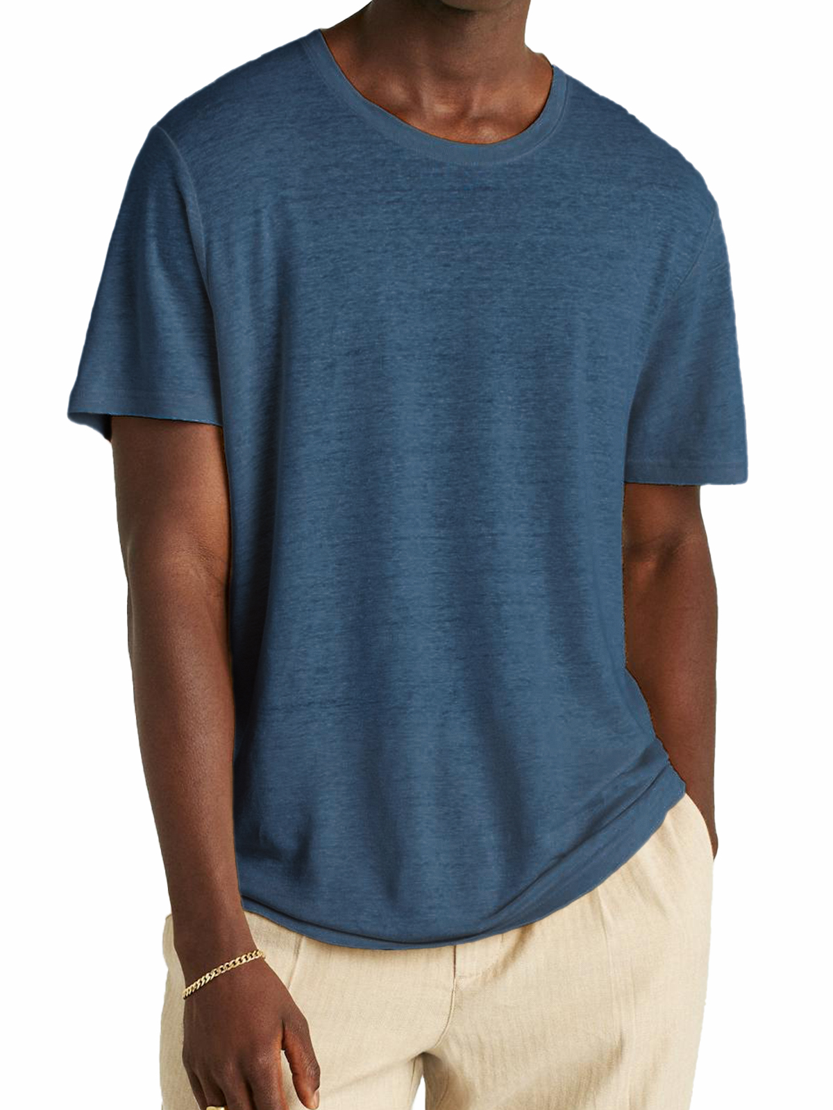 Men's Lightweight Breathable Crew Neck Casual Short Sleeve T-shirt Tops