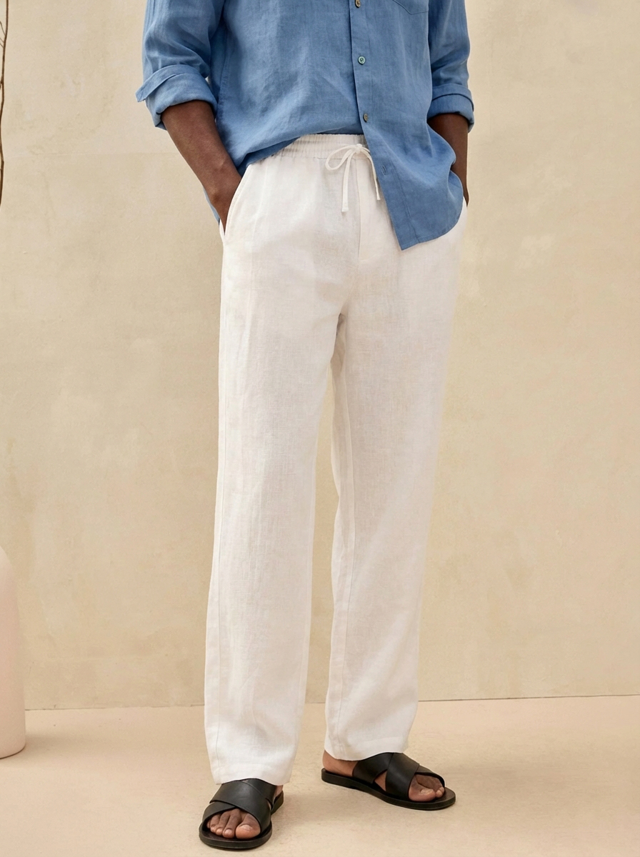 Men's Retro Old Money Style Linen Casual Pants