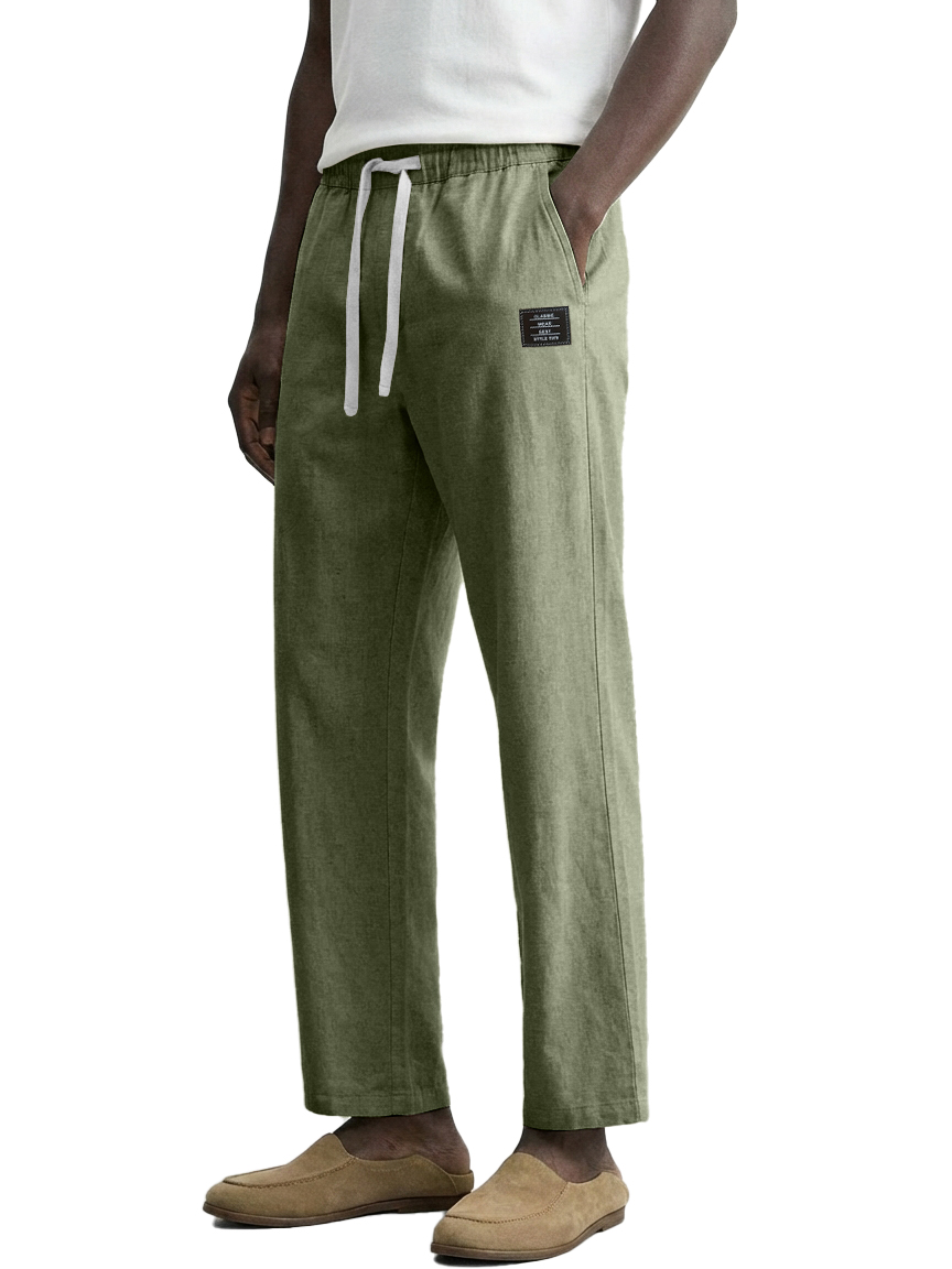 Men's Casual Cotton And Linen Pants